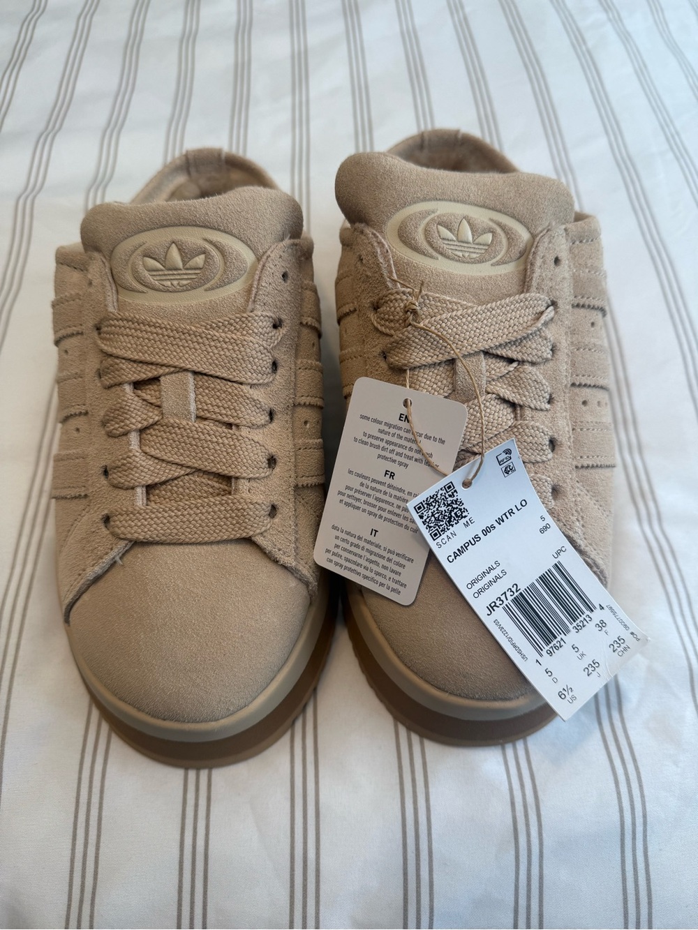 Adidas Campus Suede Slip-on Sneakers - Tan
